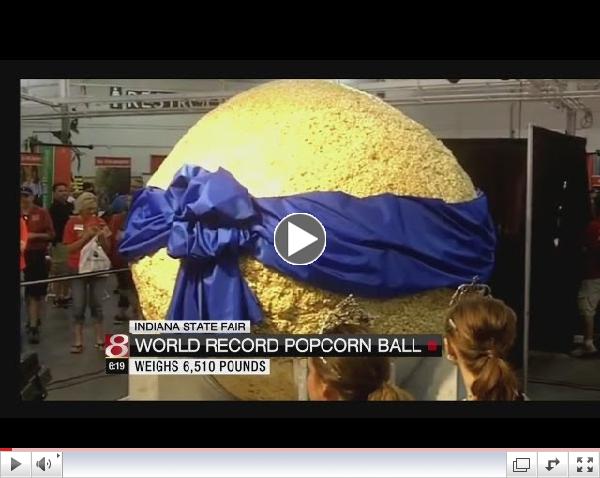 World's Largest Popcorn Ball unveiled