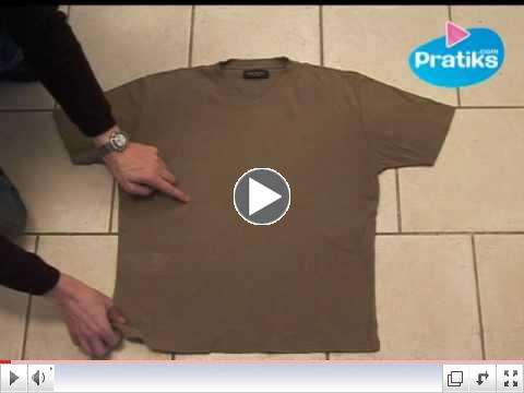 How to fold a teeshirt in 5 seconds - IT REALLY CAN BE DONE !
