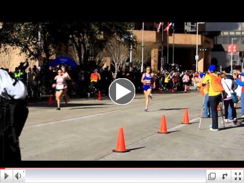 Ryan Hall and Meb Keflezighi at the 2012 Olympic Marathon Trials