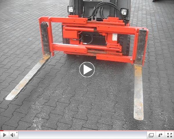 Side shifting fork positioner