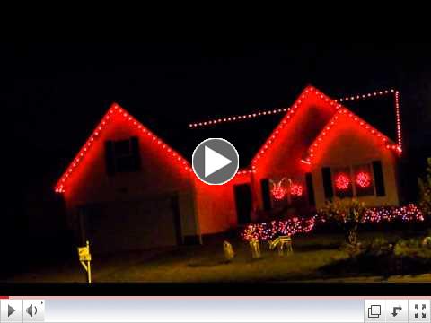 Christmas lights in Lexington South Carolina Carol of the Bells