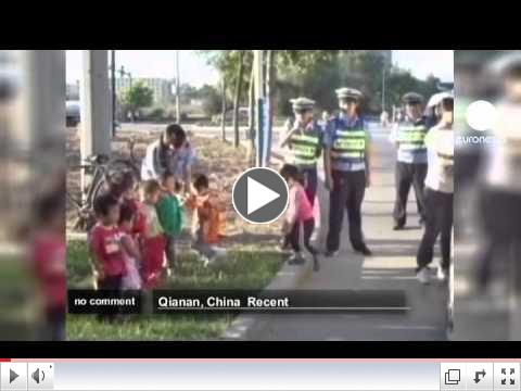 China: 64 kids in a 8-seat school minivan