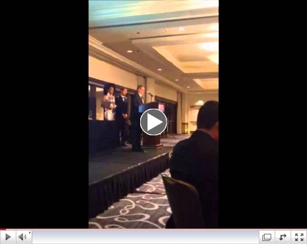Center's Executive Director, Porter Gilberg, Accepts Lambda's Jean Harris Person of the Year Award