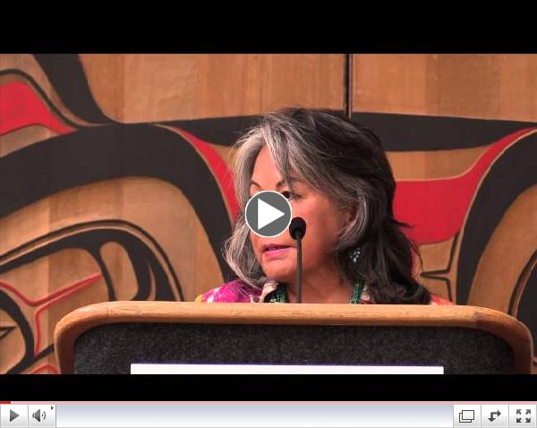 Poet Luci Tapahonso recites her poetry at FUZE.SW 2014