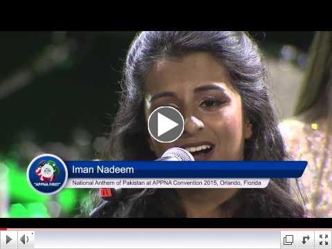 National Anthem of Pakistan at APPNA 38th Annual Convention 2015, Orlando, Florida