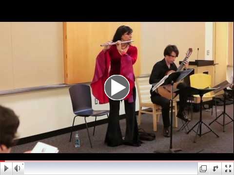 Pavane by Faure, flute & guitar,Viviana Guzman & Jeremy Jouve