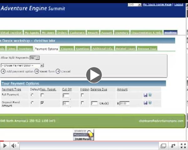 Tour / Travel online reservation system: automate collection of balance owing and save time / money