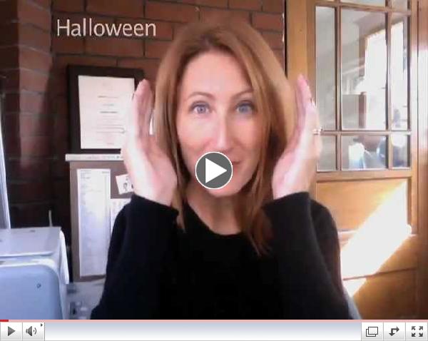 Learn spooky signs to share with your little monster!