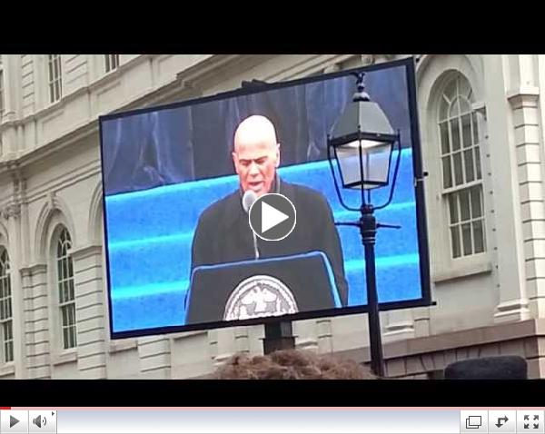 Harry Belafonte opening speech at Bill De Blasio Inauguration January 1, 2014
