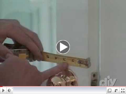 Installing a Deadbolt Lock-DIY