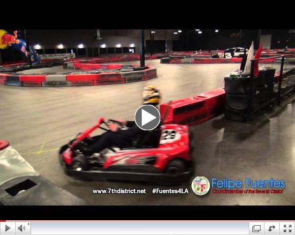 Felipe Fuentes and LAPD Race for Youth 2014 at MB2 Raceway in Sylmar