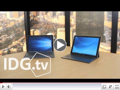 CIO.com's Sarah White compares two of today's top of the line tablets that are designed to replace your laptop. Do they fit the bill?
