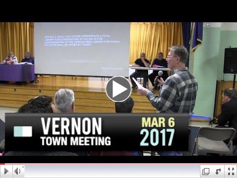 Vernon Town Meeting - Part 1