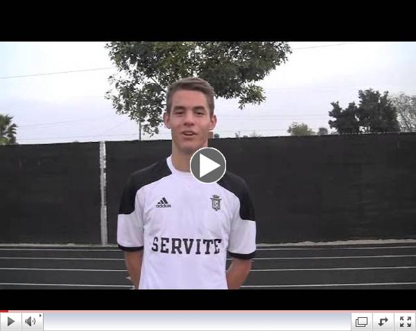 Felipe Silva after victory against St John Bosco