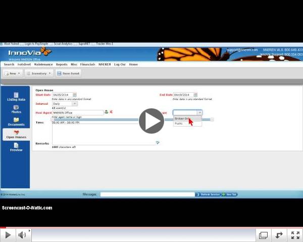 Scheduling an Open House into InnoVia