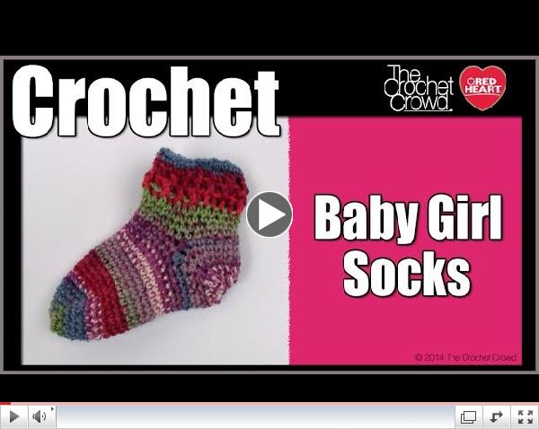 How To Crochet Baby Girl Socks