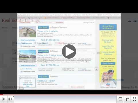 MilitaryByOwner Advertising, Inc. - Home Search Video Tutorial