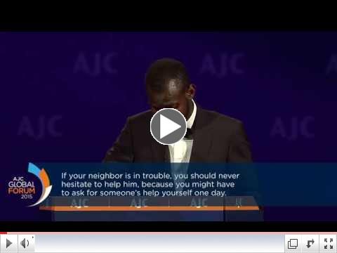 Lassana Bathily: Recipient of the AJC Moral Courage Award on June 9, 2015