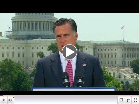 Mitt Romney reacts to the health care ruling