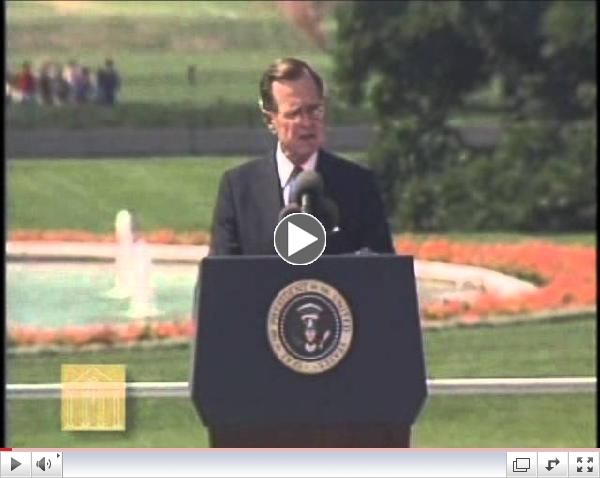 George H.W. Bush Signs Americans with Disabilities Act
