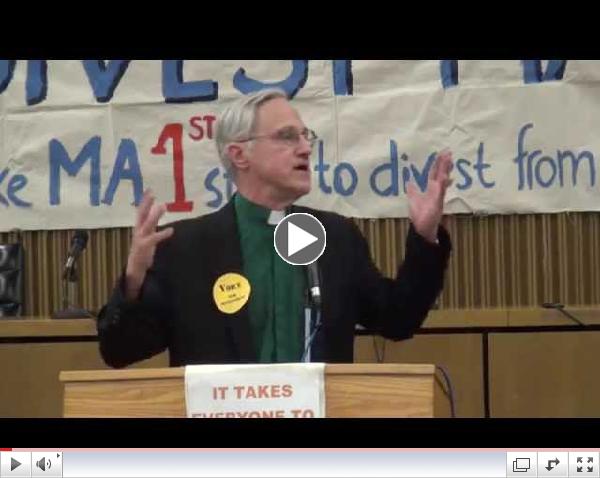 Rev. Jim Antal speaks at #DivestMA Global Divestment Day