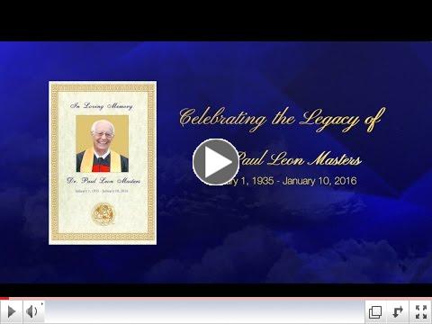 Celebrating the Legacy of Dr. Paul Leon Masters