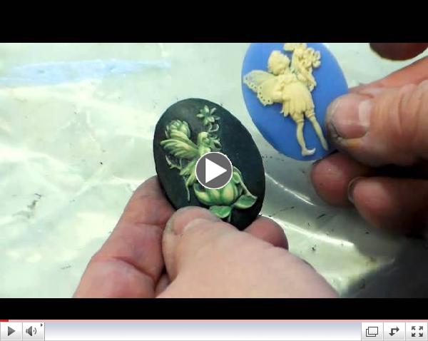 Making Cameo Jewelry:  Use Gilder's Paste, Paints to Add Color to Resin Cameos with B'sue