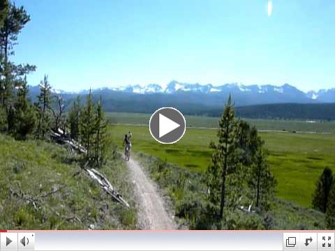 Hi from Sun Valley, Biking next to the Sawtooth Mountains