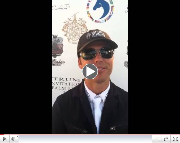 Watch an interview with Kent Farrington on his win in the $100,000 Trump Invitational