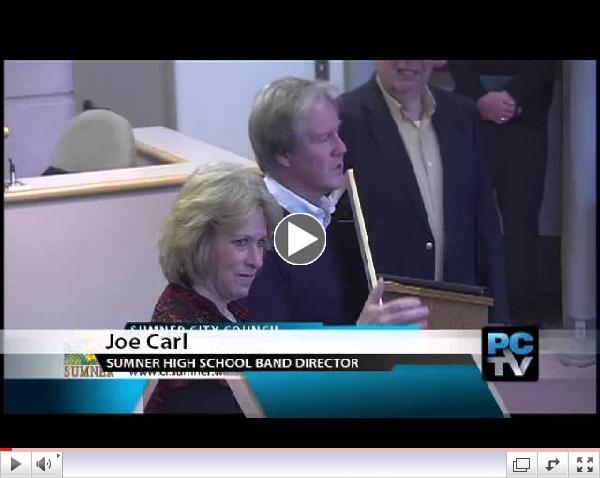 Sumner Council honors marching band