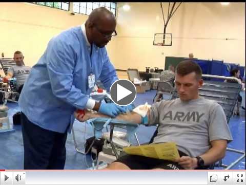 Giving Blood at Fort Gordon