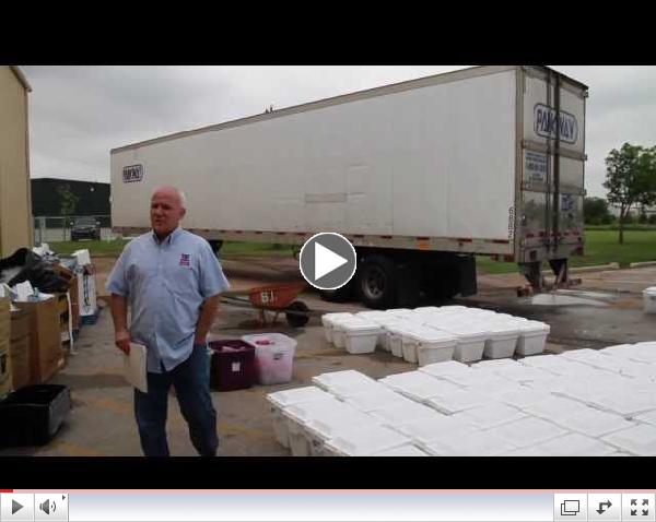 Ice Truck for Tornado Relief