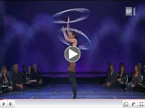 The Best hula hoop act.