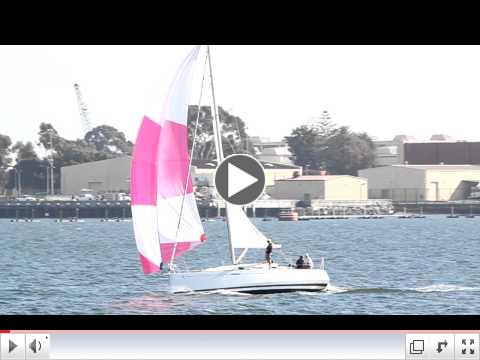 Beneteau First 30 Spinnaker Sailing in San Diego