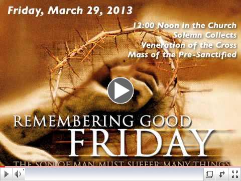 Holy Week 2013