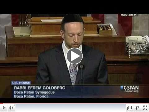 Rabbi Efrem Goldberg - Invocation before US House of Representatives