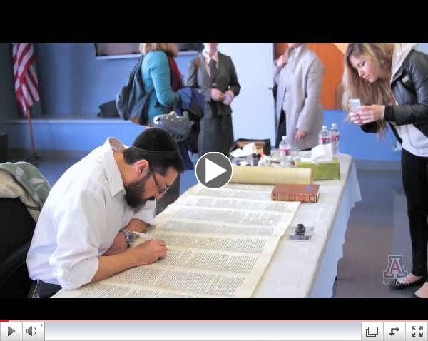 UA Witness to Restoration of 200-Year-Old Torah Scroll