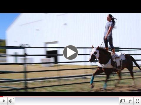 Rodeo performer Haley Ganzel talks about growing up in a horse's saddle, overcoming tremendous odds and how trick riding became her passion in life.