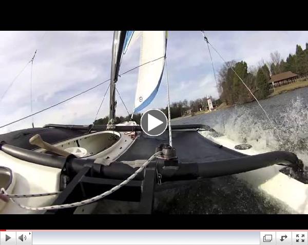 WindRider 17 in Heavy Winds