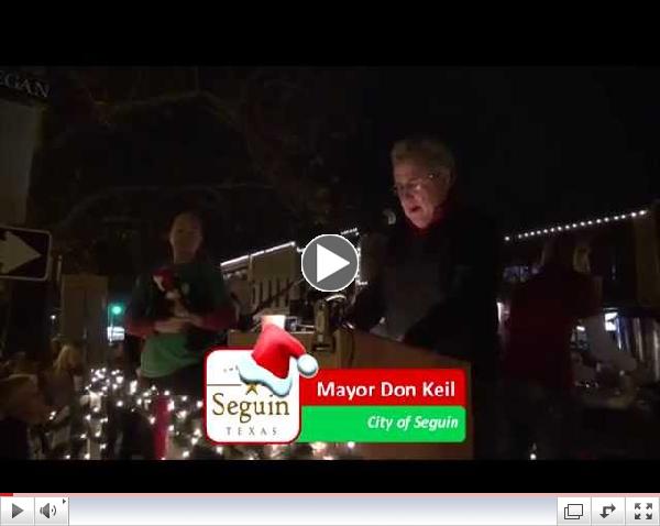 Holiday Lighting of Central Park, Seguin, Texas 2014