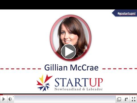 Gillian McCrae - Startup Soirée Second Presenter