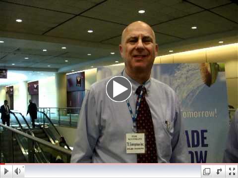 Jim S. Pagiamtzis Jr interviewing Tom Kaufmann at Small Business Forum in Toronto Oct 18 2011