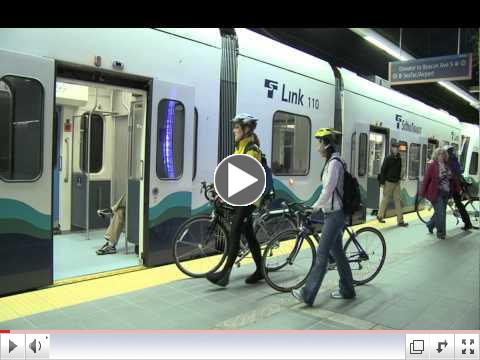 How to ride with your bicycle on Central Link light rail