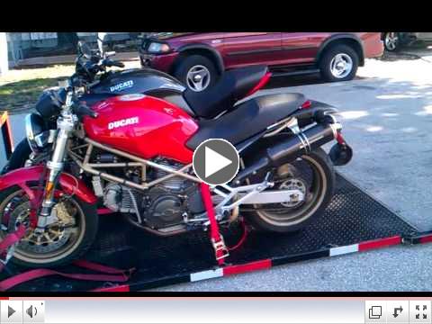 Superdeck lll and a Ducati Monster and a Ducati Diavel