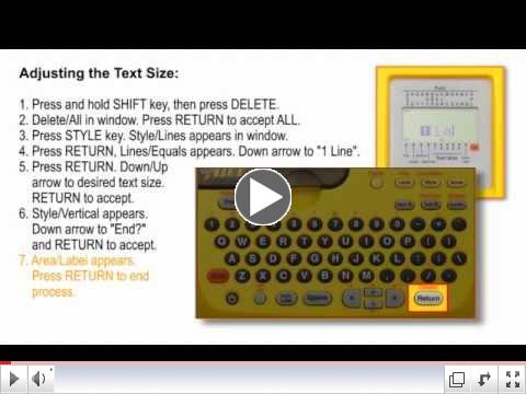 Adjusting the text size on your K-Sun BEE3 and BEE3+ label printers