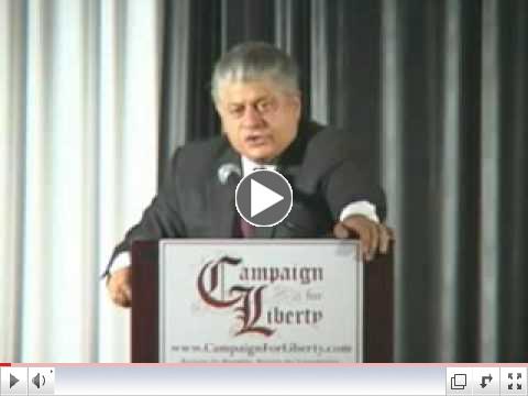 Judge Andrew Napolitano Natural Rights and The Patriot Act  part 1 of 3
