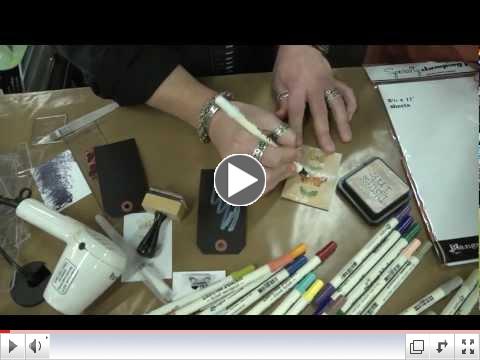 CHA 2012 - Tim Holtz Demos His New Distress Markers!