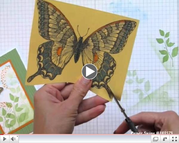 Finger Tips for Paper Crafting Art: Beautiful Butterfly Card