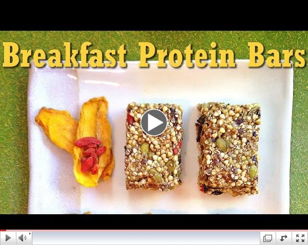 Raw Vegan Breakfast Protein Bars Recipe