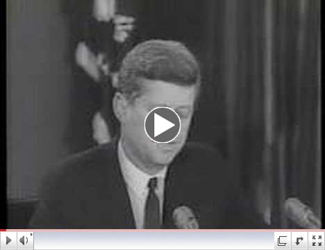 Kennedy addresses the nation on the Cuban Missile Crisis